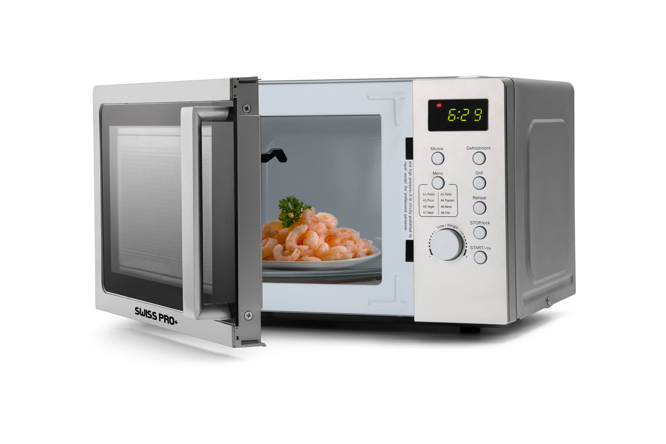 Combi Microwave -Digital Screen -  1100W - Silver - SP-MIC1100.DG