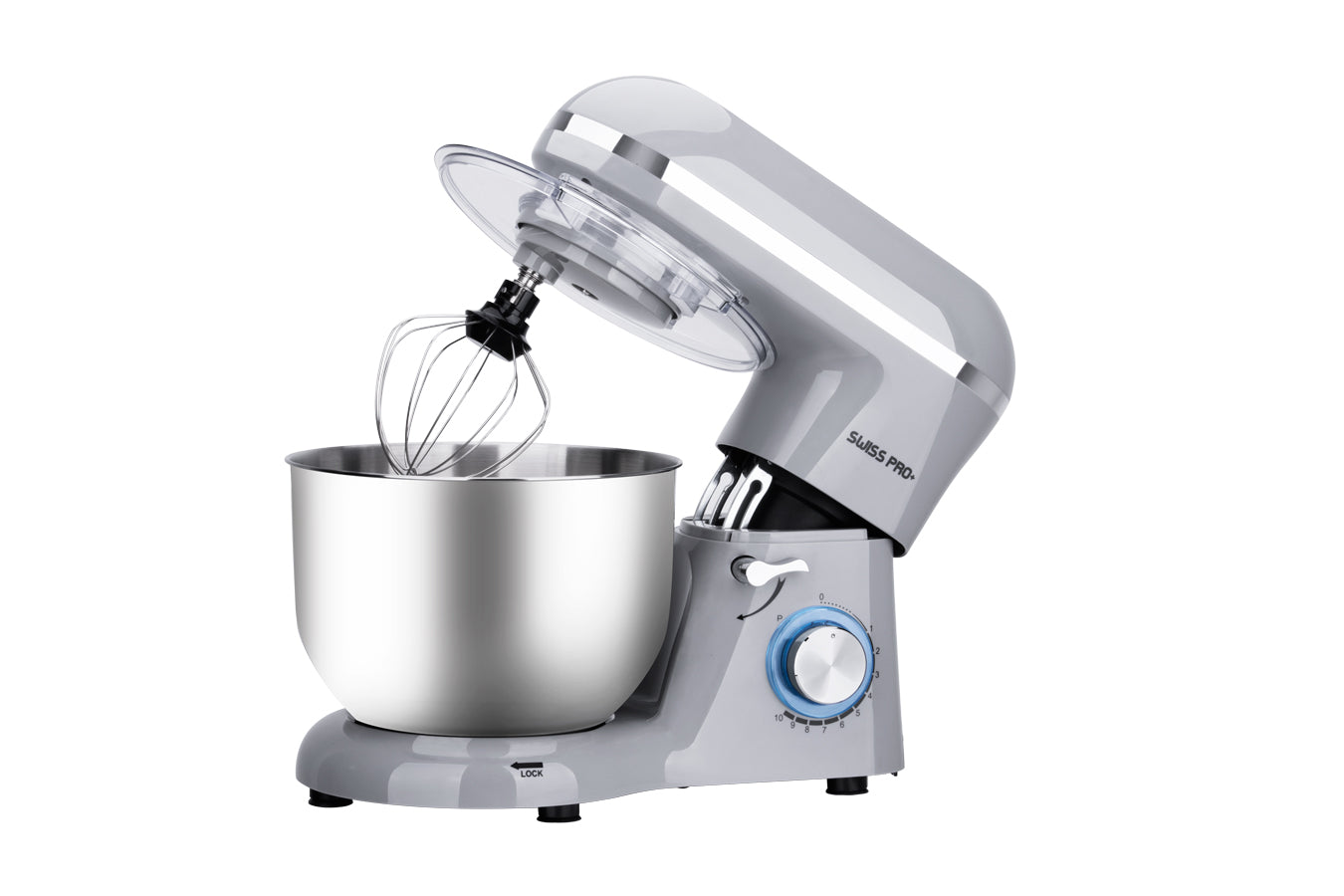 Powerful Food Processor - Stand Mixer - 6L 1500W - Silver & Grey - SP-KM1500G