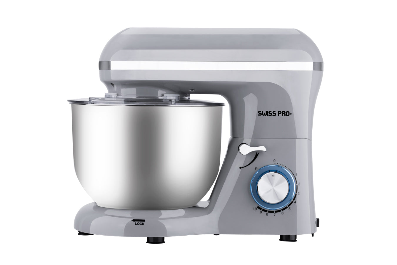 Powerful Food Processor - Stand Mixer - 6L 1500W - Silver & Grey - SP-KM1500G