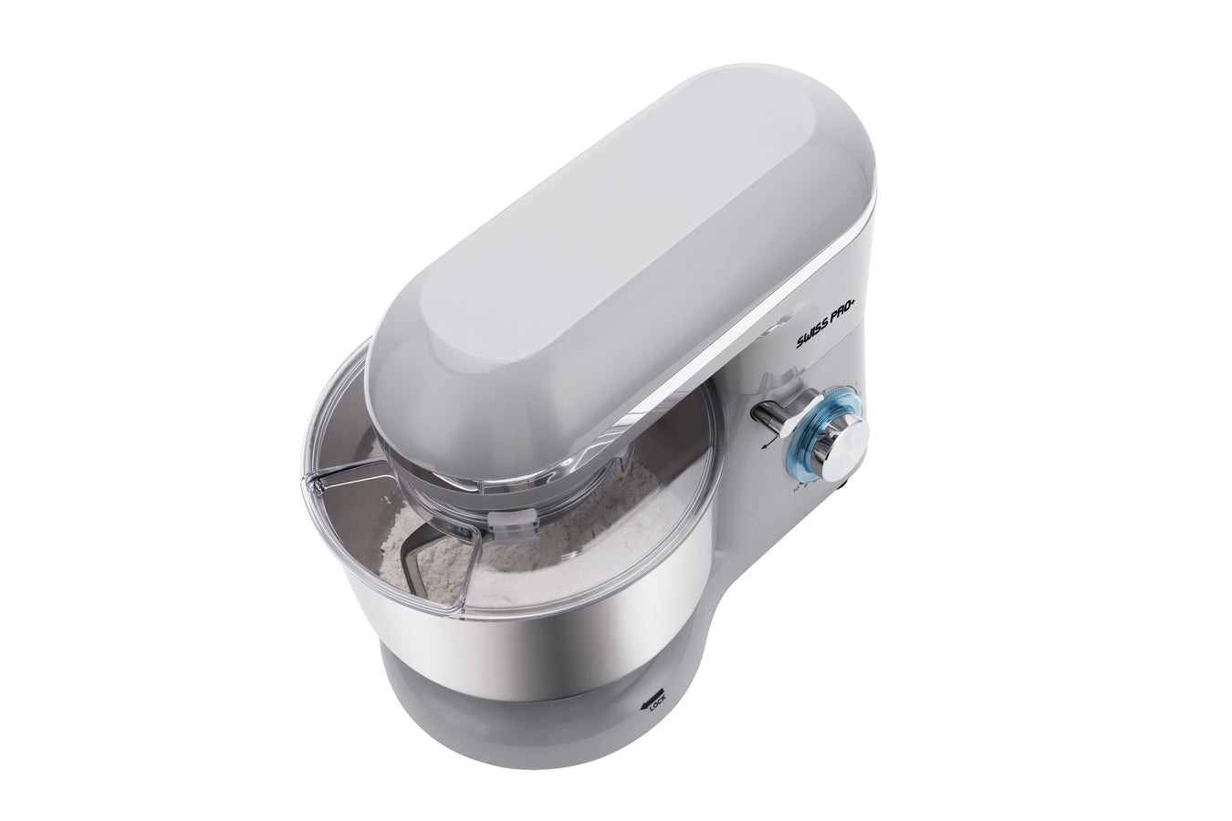 Powerful Food Processor - Stand Mixer - 6L 1500W - Silver & Grey - SP-KM1500G