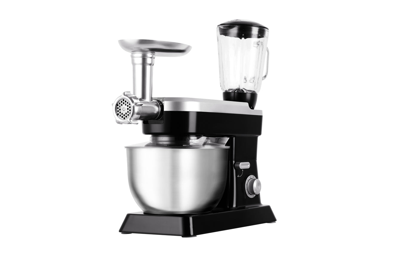 Food Processor 6.3L 1500W  - Powerful 3-in-1 - Blender, Meat Grinder, Mix  -  Black - SP-PKM1900B