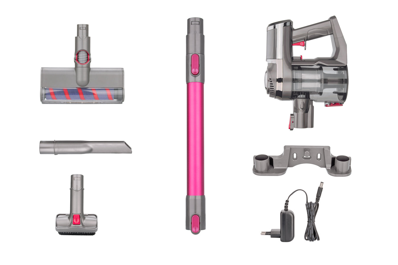 Vacuum Cleaner - Wireless Battery - 4-Layer Filter System - 150 W Cordless - Pink - 0.6 L - SP-VC12000-KP