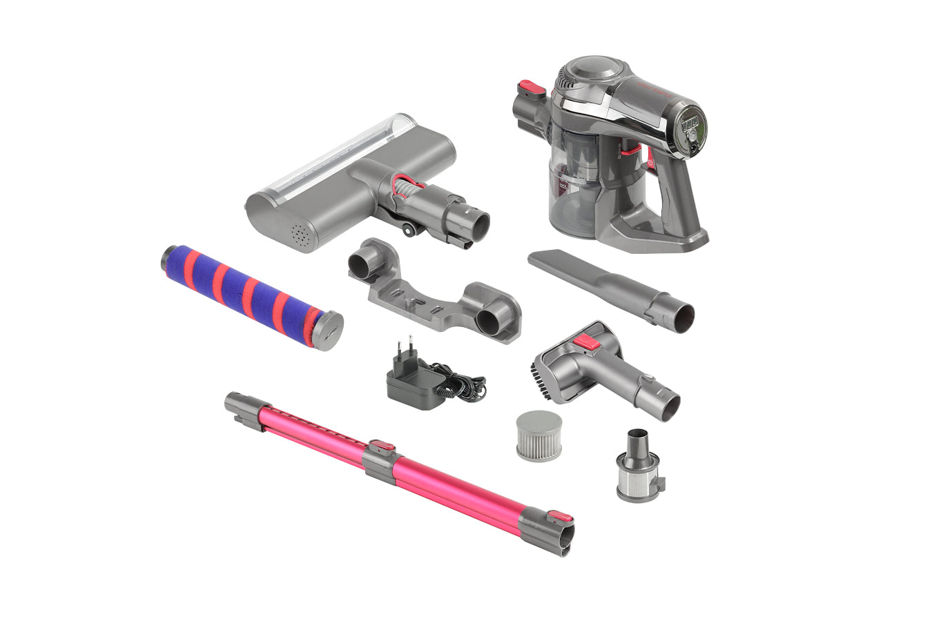 Vacuum Cleaner - Wireless Battery - 4-Layer Filter System - 150 W Cordless - Pink - 0.6 L - SP-VC12000-KP