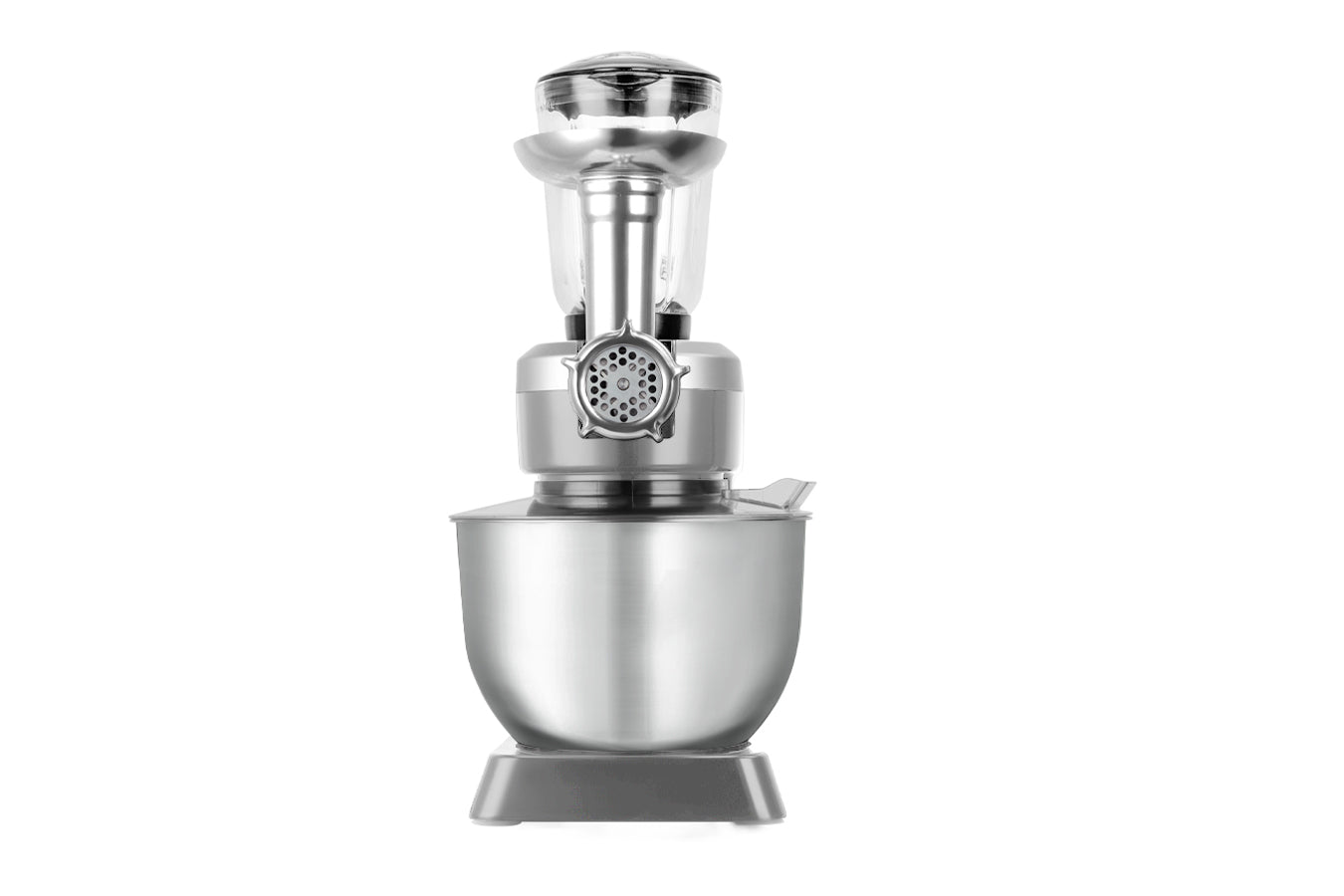 Food Processor 6.3L 1500W  - Powerful 3-in-1 - Blender, Meat Grinder, Mix  -  Silver - SP-PKM1900S