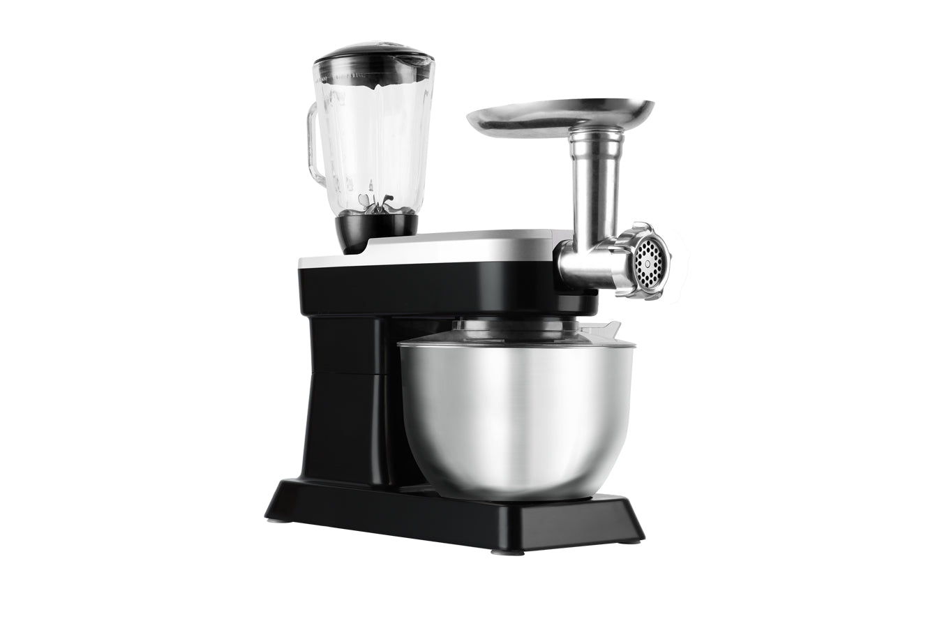 Food Processor 6.3L 1500W  - Powerful 3-in-1 - Blender, Meat Grinder, Mix  -  Black - SP-PKM1900B