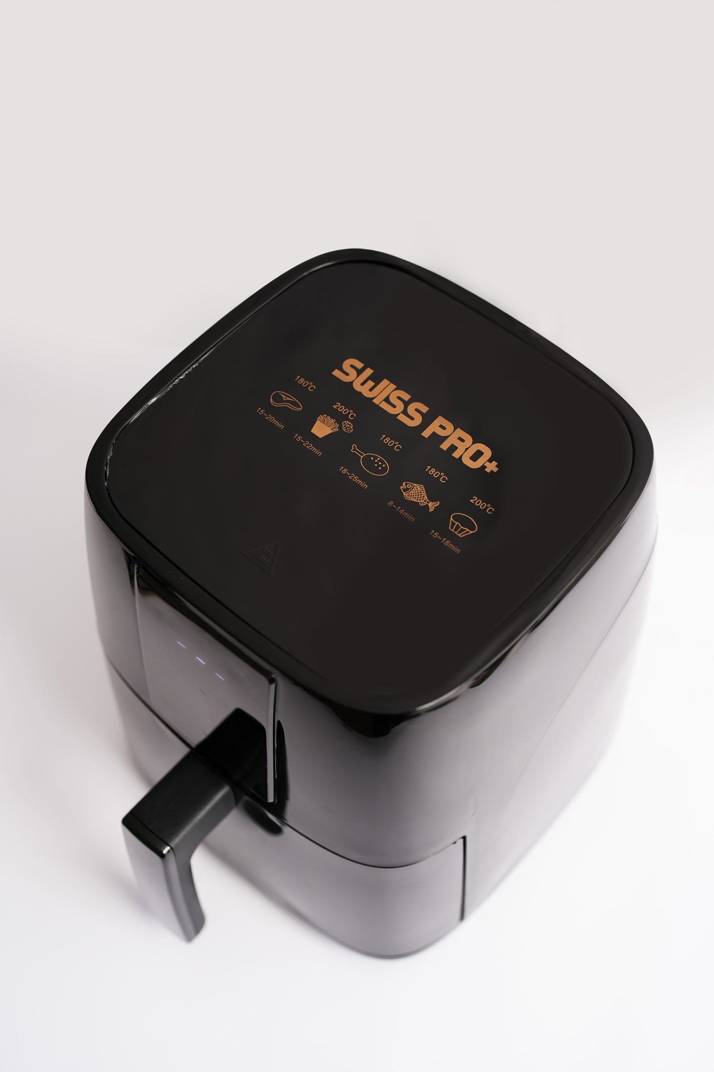 Digital Air Fryer - Stainless Steel -  See Through Window Black & Gold - 5L- 1450W  SP-AF5L.FB