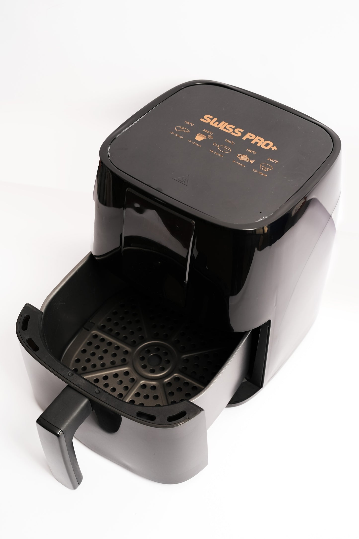 Digital Air Fryer - Stainless Steel -  See Through Window Black & Gold - 5L- 1450W  SP-AF5L.FB