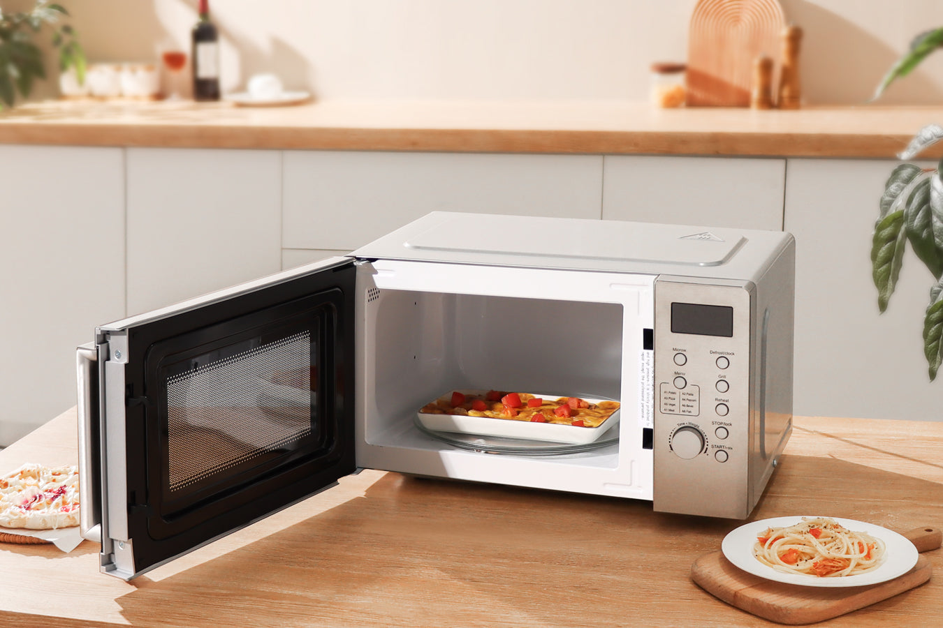 Combi Microwave -Digital Screen -  1100W - Silver - SP-MIC1100.DG