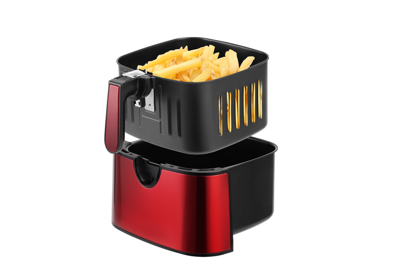 Digital Air Fryer XXL - Stainless Steel - 10 Liters  - Red - 1800W - SP-AF9.2LR