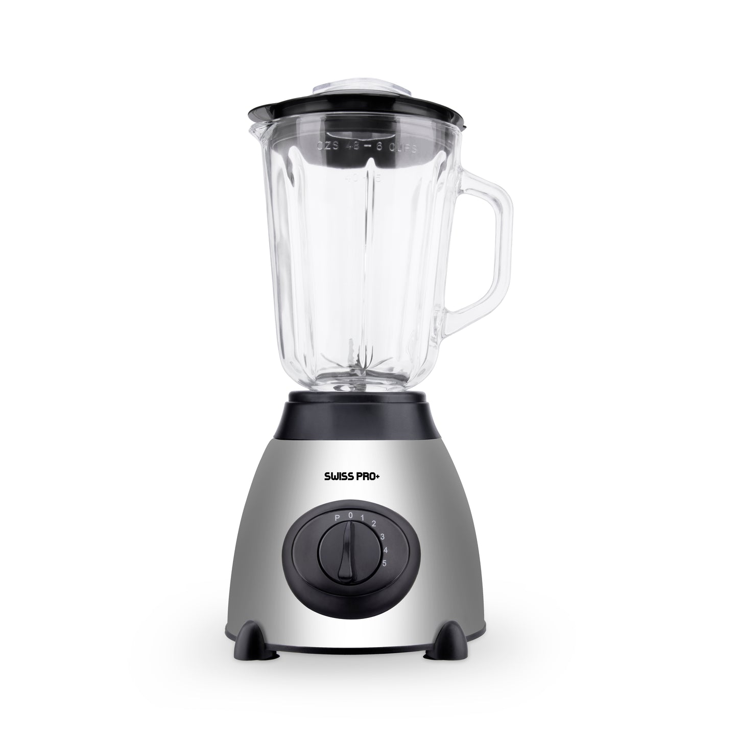Blender 1.5L - 2 in 1 - Glass Jar - 2 speeds with pulse - 1000 W - Silver - SP-SME.600.6S