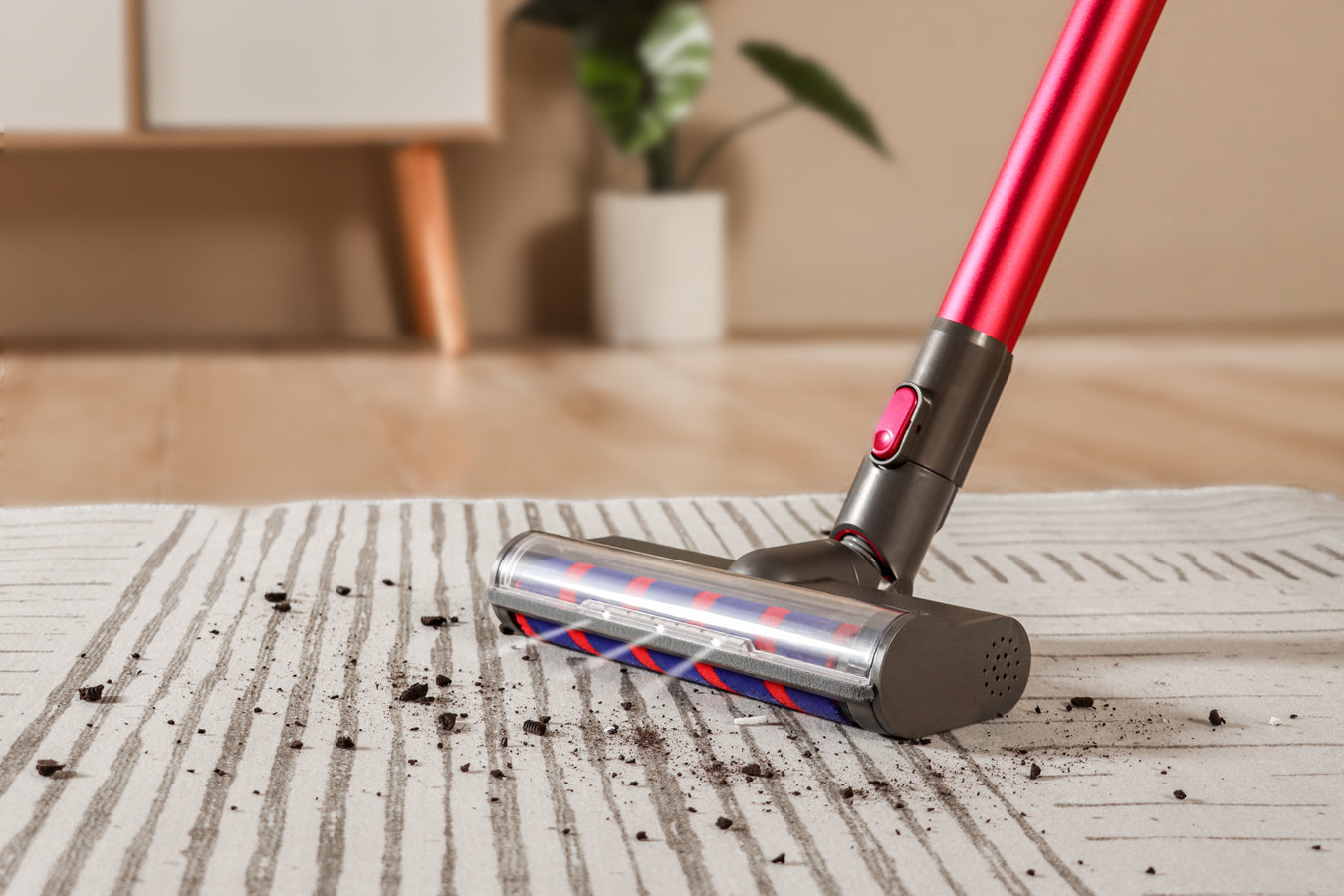 Vacuum Cleaner - Wireless Battery - 4-Layer Filter System - 150 W Cordless - Pink - 0.6 L - SP-VC12000-KP