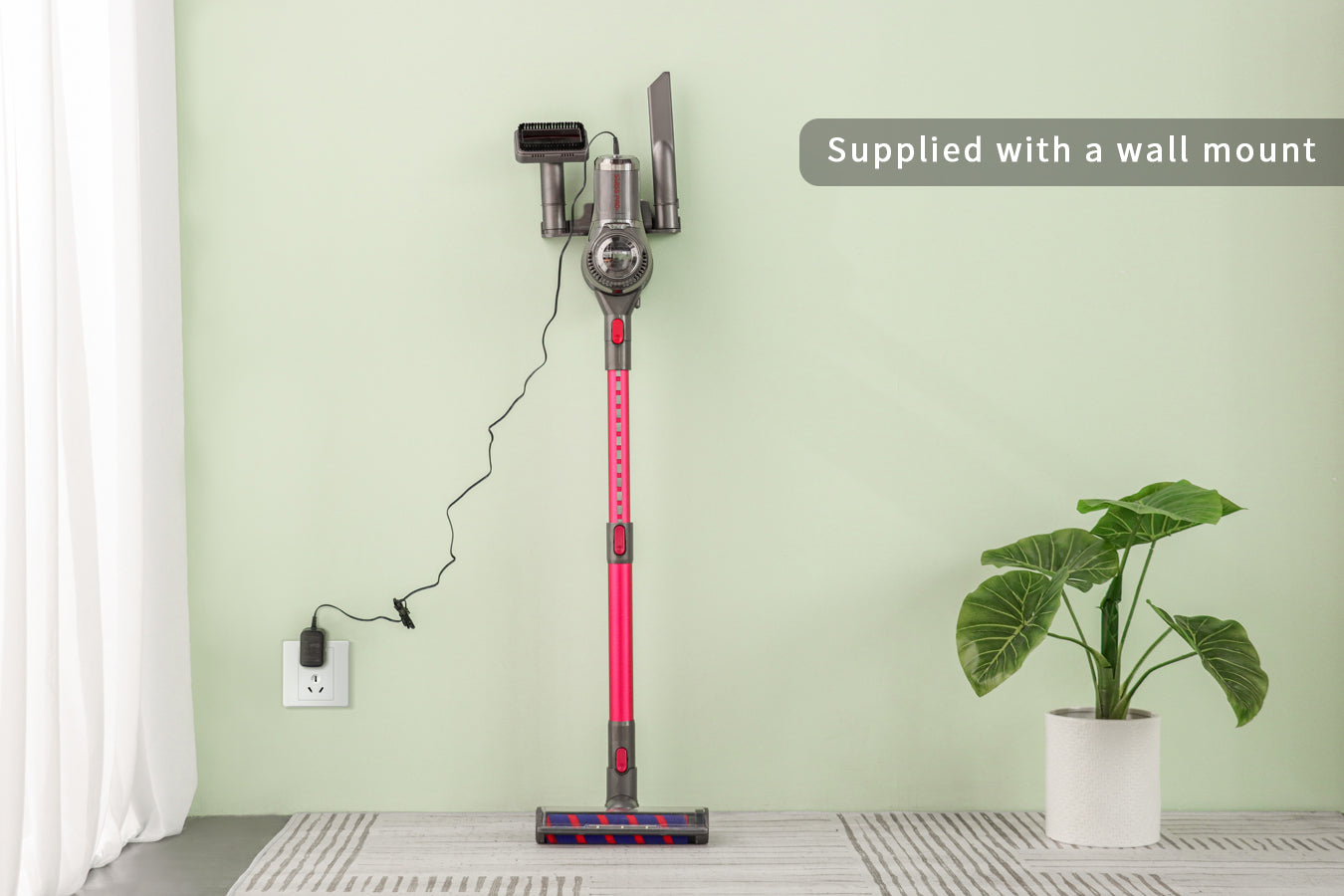 Vacuum Cleaner - Wireless Battery - 4-Layer Filter System - 150 W Cordless - Pink - 0.6 L - SP-VC12000-KP