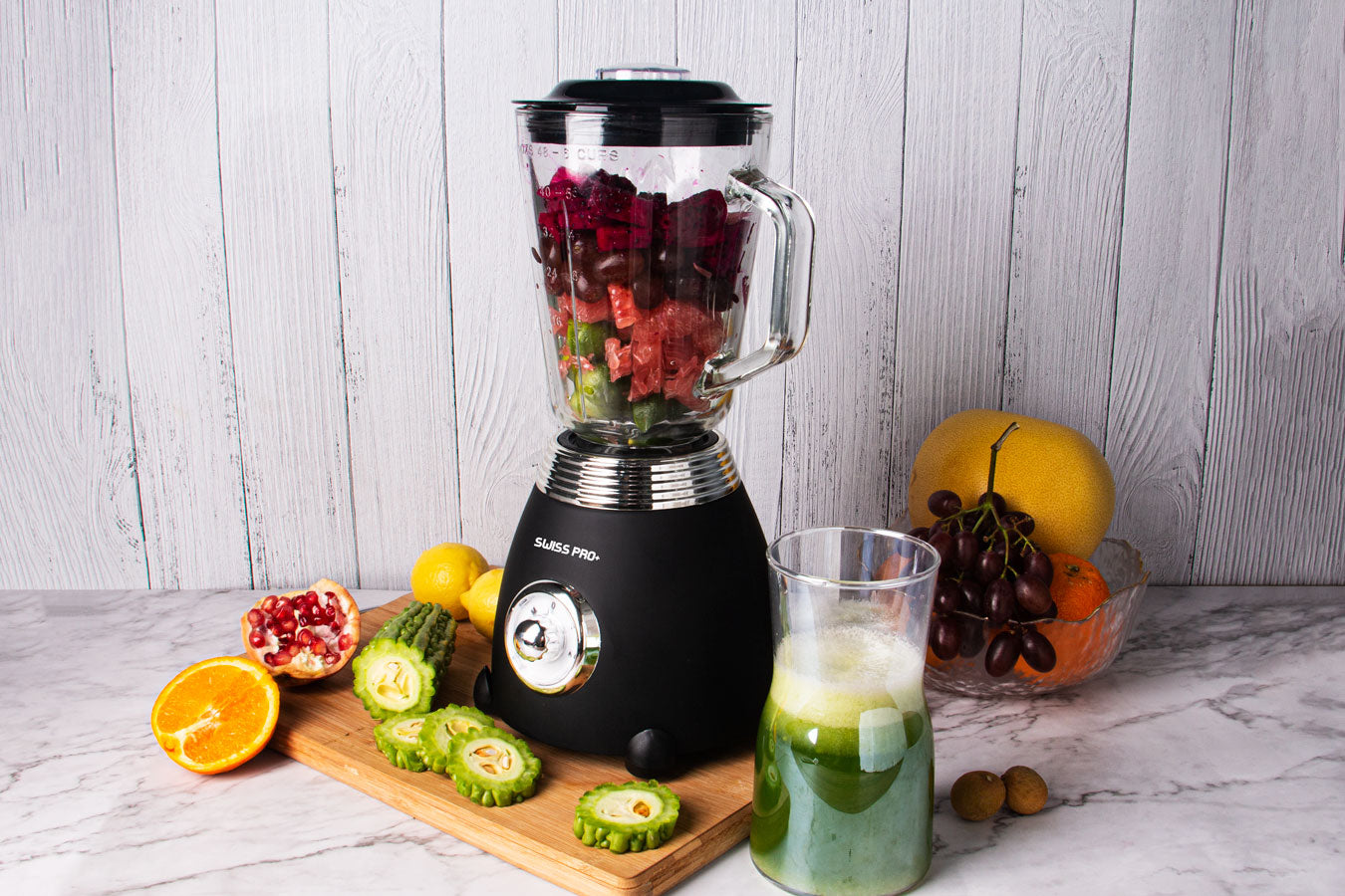 Blender 1.5L - Glass Jar - 2 speeds with pulse -  850 W - Black - SP-BL850WB