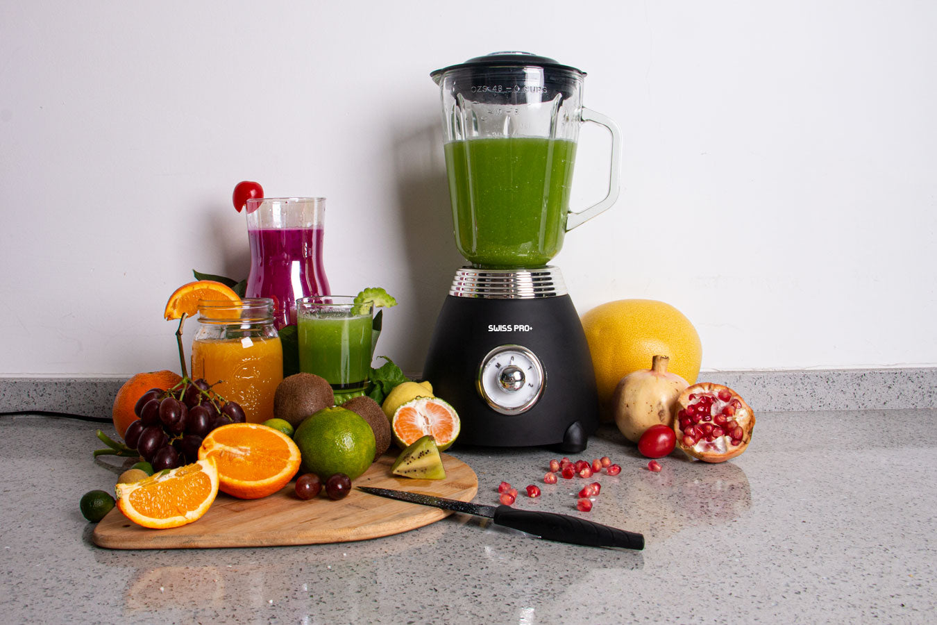 Blender 1.5L - Glass Jar - 2 speeds with pulse -  850 W - Black - SP-BL850WB