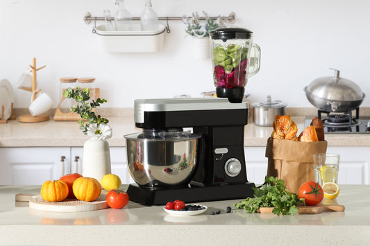 Food Processor 6.3L 1500W  - Powerful 3-in-1 - Blender, Meat Grinder, Mix  -  Black - SP-PKM1900B