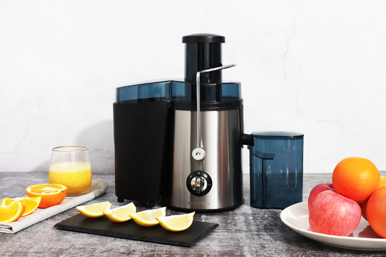 Juice Extractor - Fruits and Vegetables - Centrifuge - Stainless Steel - SP-PEJ1000- 450 W - Black - SP-PEJ1000