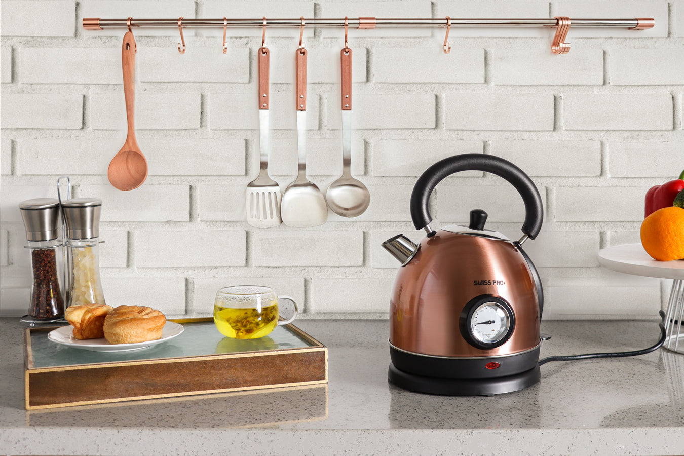 Retro Kettle 1.8L - 2200W - Caramel - SP-WK2200BC