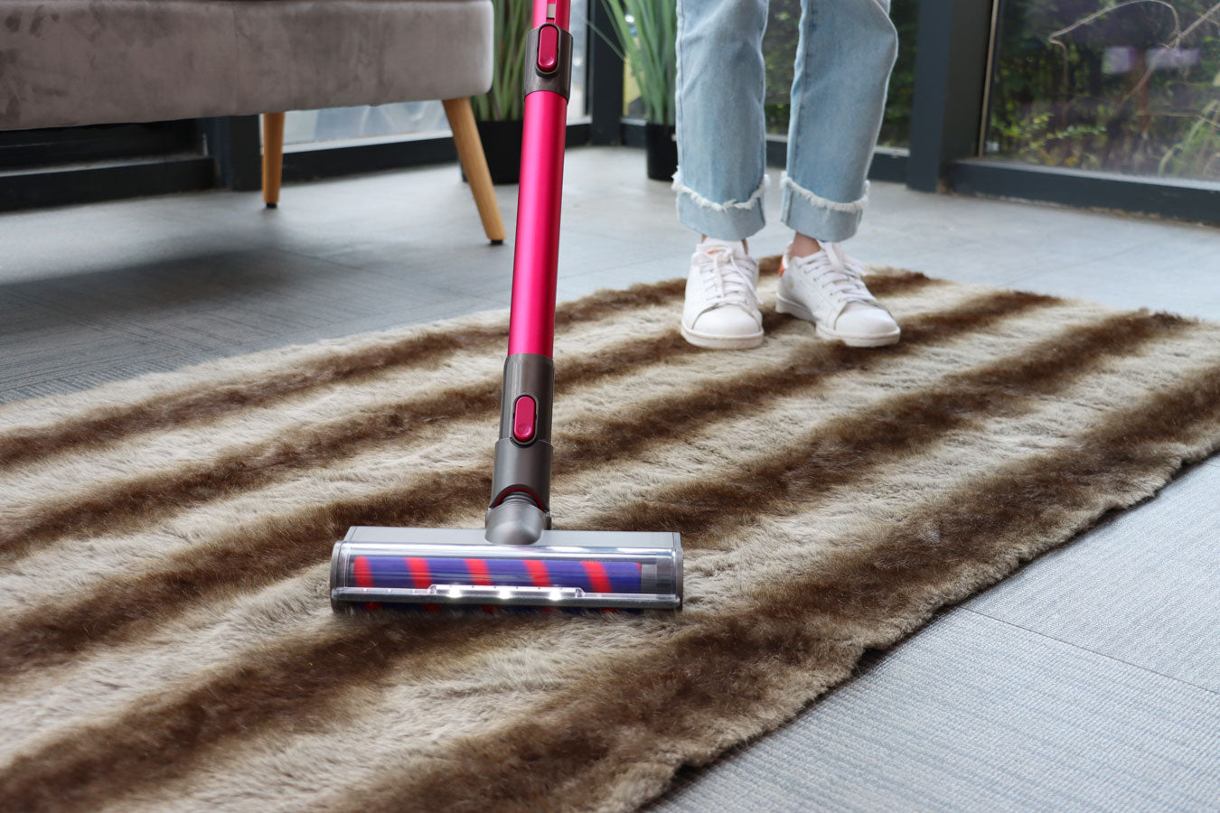 Vacuum Cleaner - Wireless Battery - 4-Layer Filter System - 150 W Cordless - Pink - 0.6 L - SP-VC12000-KP