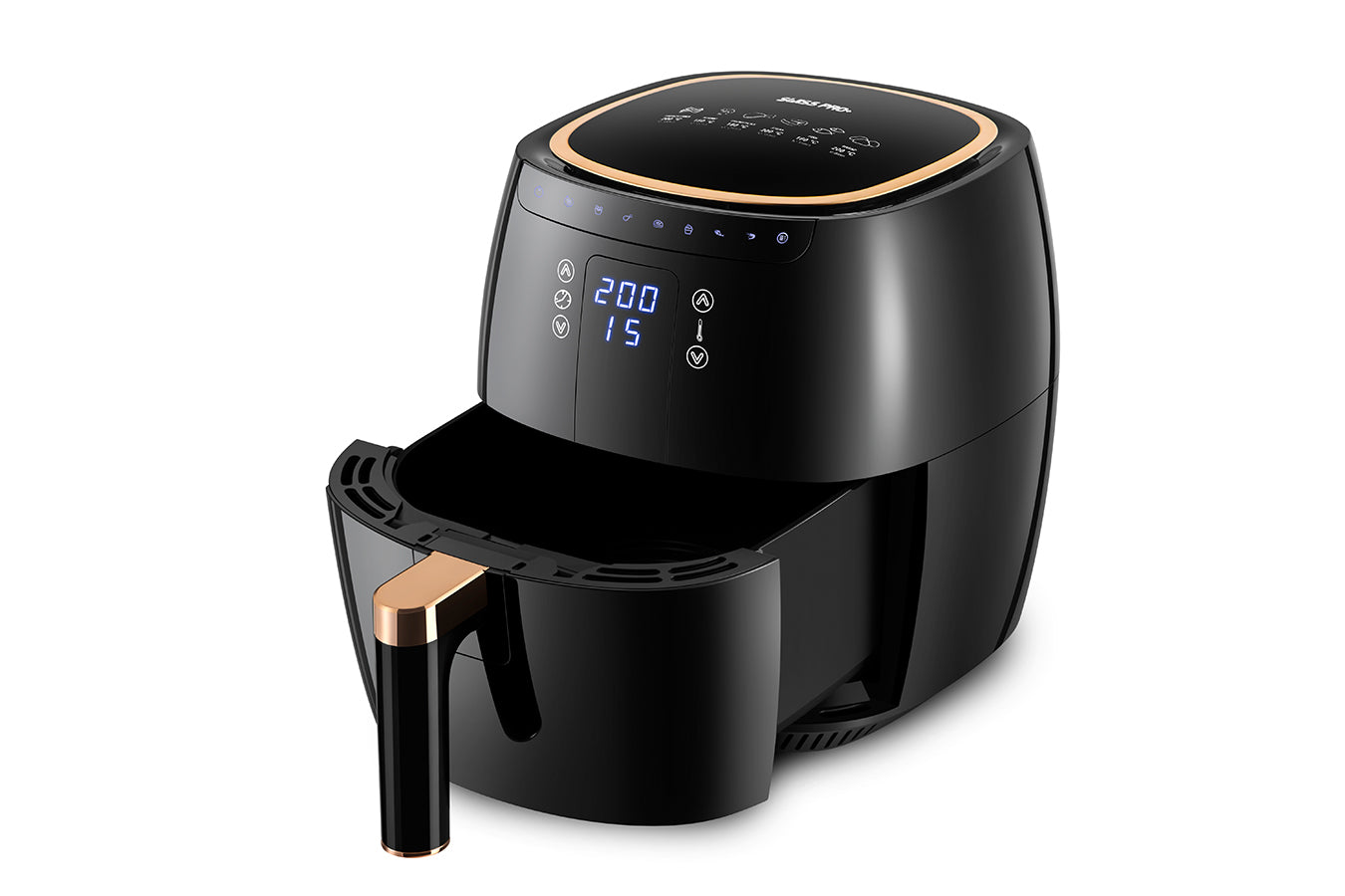 Digital Air Fryer -  7L - 1750W - Black - Stainless Steel - Deep Fryer - Hot Air Fryer without Fat - SP-DAF7LB