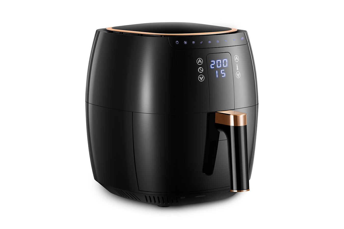 Digital Air Fryer -  7L - 1750W - Black - Stainless Steel - Deep Fryer - Hot Air Fryer without Fat - SP-DAF7LB
