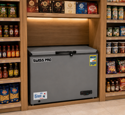 Chest Deep Freezer, Silver, 350 Liters, SPE-CF350S