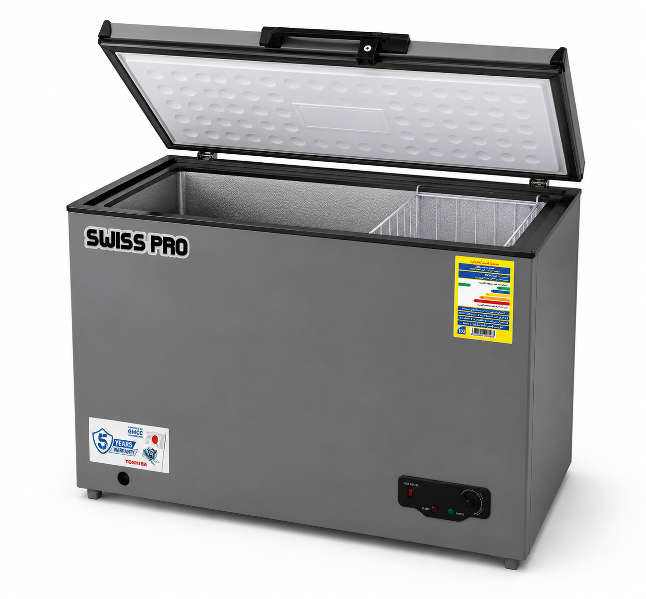 Chest Deep Freezer, Silver, 350 Liters, SPE-CF350S