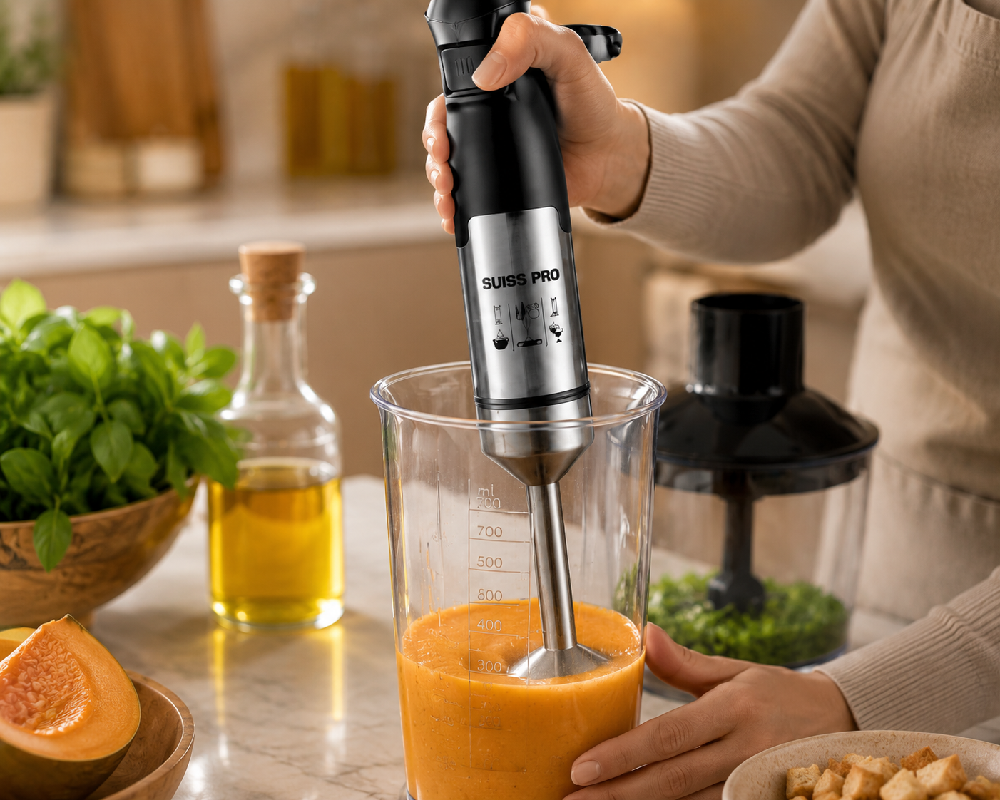 Hand Blender Group 1200W Black SPE-HG100WB