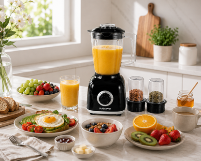 Blender + 2 grinder - 600W -1.6L - 2 Speeds - Black SPE-BL600WB