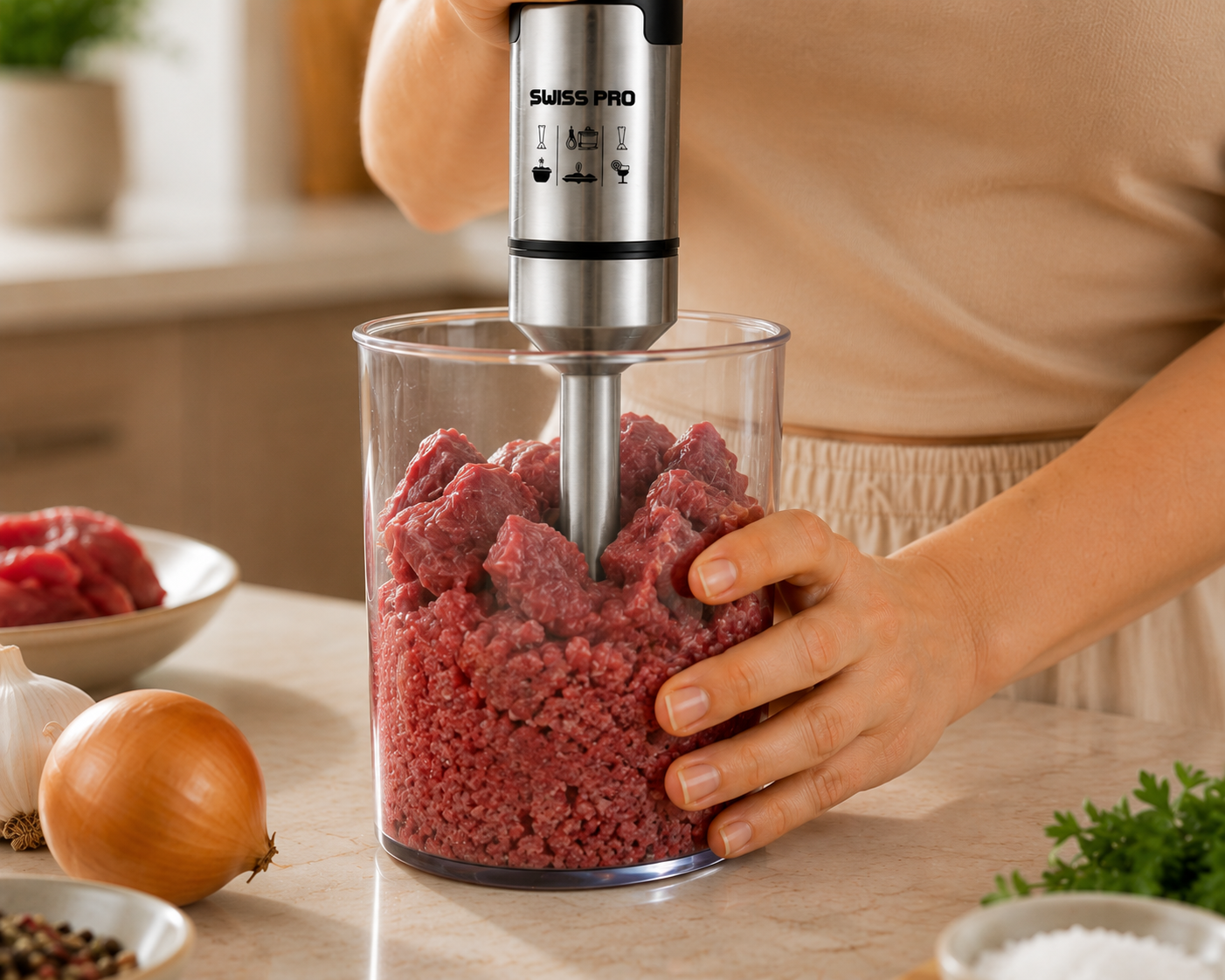 Hand blender single 1200W Black SPE-HS100WB