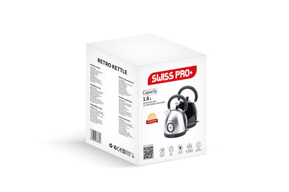 Retro Kettle 1.8L - 2200W - Black - SP-WK2200B