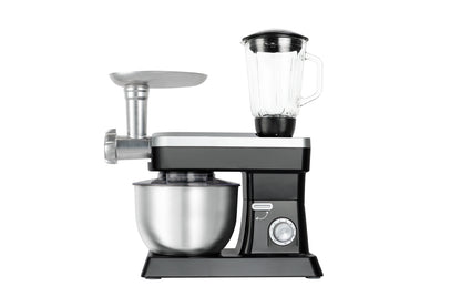 Food Processor 6.3L 1500W  - Powerful 3-in-1 - Blender, Meat Grinder, Mix  -  Black - SP-PKM1900B