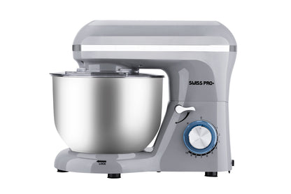 Powerful Food Processor - Stand Mixer - 6L 1500W - Silver & Grey - SP-KM1500G