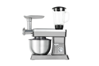 Food Processor 6.3L 1500W  - Powerful 3-in-1 - Blender, Meat Grinder, Mix  -  Silver - SP-PKM1900S