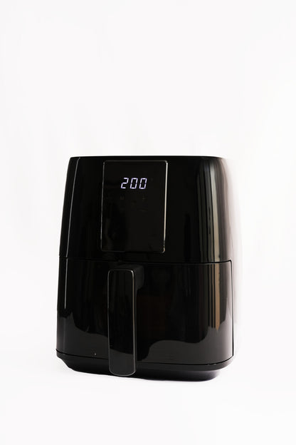 Digital Air Fryer - Stainless Steel -  See Through Window Black & Gold - 5L- 1450W  SP-AF5L.FB