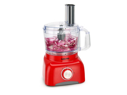 Food Processor 13 Pieces - Kitchen Mixer - Vegetable Cutter Electric  - Food Processor - Plastic - Red - 1.2 L - 800 W - SP-FOOD600.8R