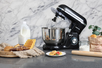 Powerful Food Processor - Stand Mixer - 6L - 1500W - Silver & Black - SP-KM1500B