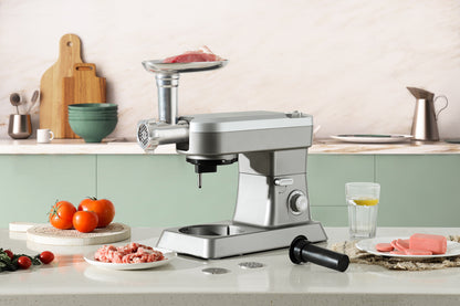 Food Processor 6.3L 1500W  - Powerful 3-in-1 - Blender, Meat Grinder, Mix  -  Silver - SP-PKM1900S