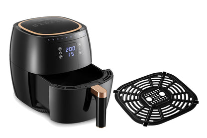 Digital Air Fryer -  7L - 1750W - Black - Stainless Steel - Deep Fryer - Hot Air Fryer without Fat - SP-DAF7LB