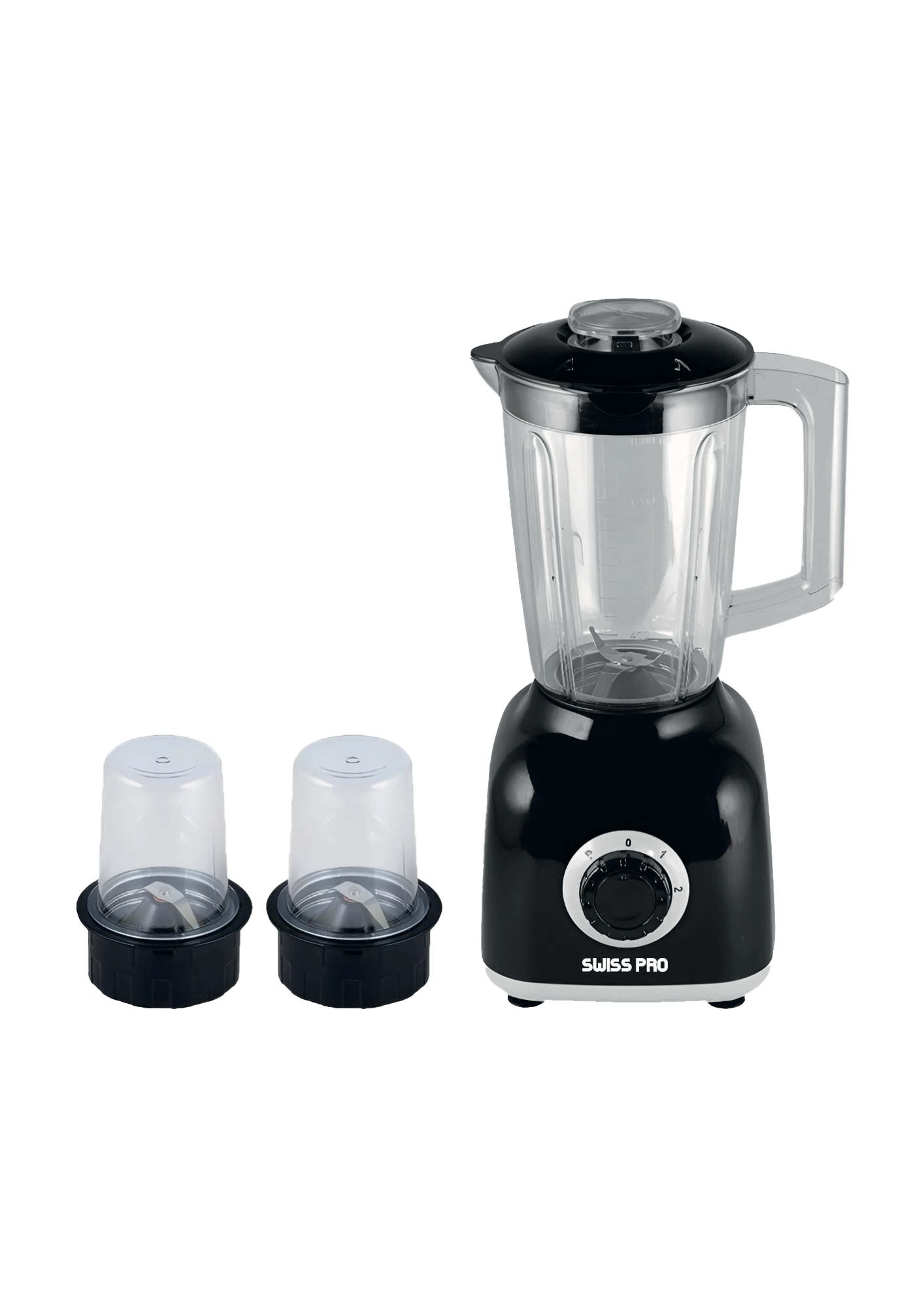 Blender + 2 grinder - 600W -1.6L - 2 Speeds - Black SPE-BL600WB
