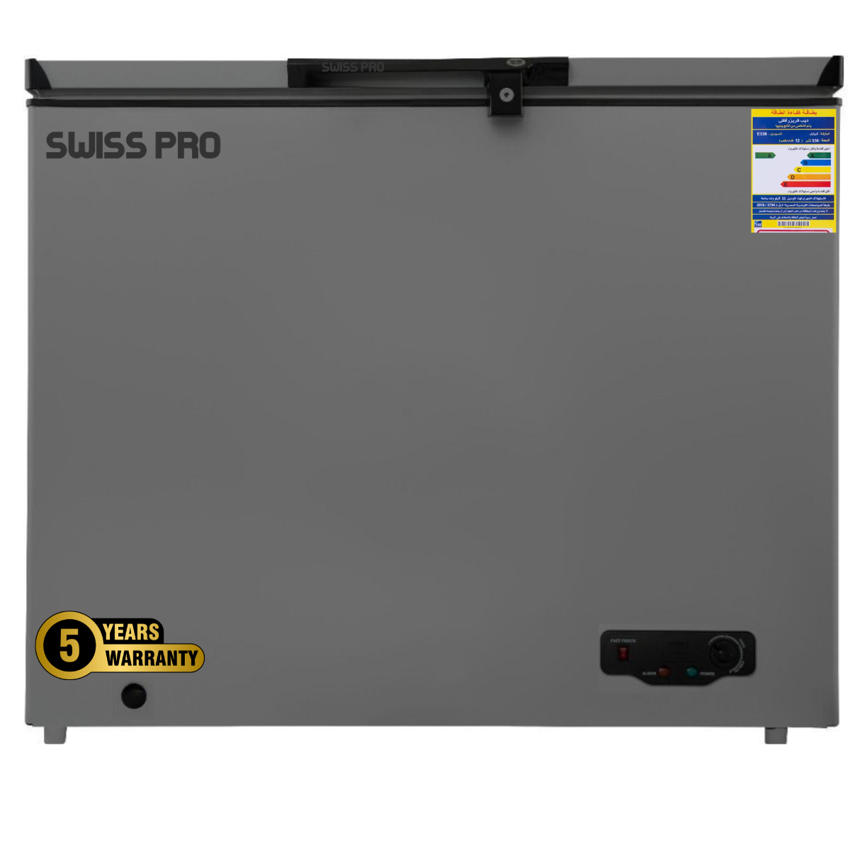 Chest Deep Freezer, Silver, 350 Liters, SPE-CF350S