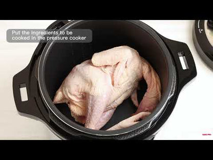 Electric Pressure Cooker 6L - 1000W - Silver & Black - SP-PC.5LE