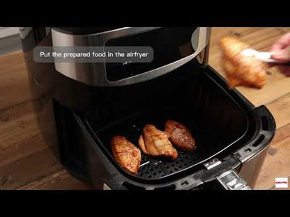Digital Air Fryer XXL - Stainless Steel - 10 Liters  - Silver - 1800W - SP-AF9.2LS